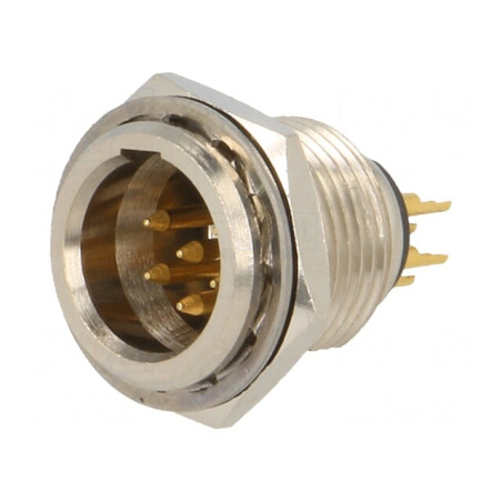 Soclu XLR mini tată 6 pini lipire | Electronic-mag.ro | Componente Electronice