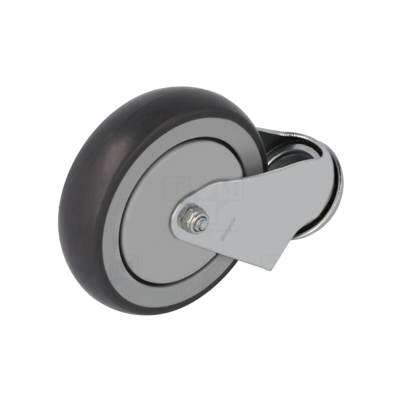 Roată de transport 125mm, 120kg | Electronic-mag.ro | Componente Electronice