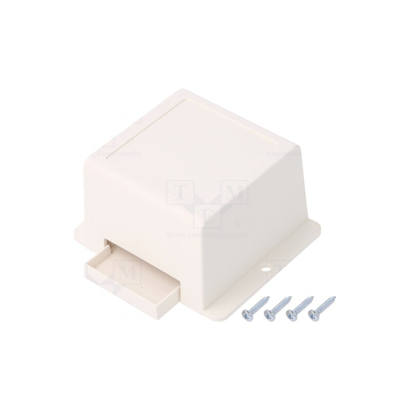Carcasă universală ABS albă 78x82x45mm | Electronic-mag.ro | Componente Electronice