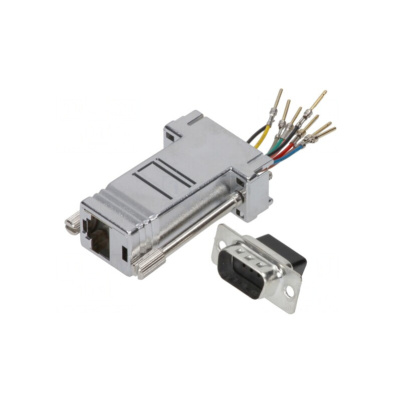 Adaptor D-Sub 9pin Tată la RJ45 Soclu | Electronic-mag.ro | Componente Electronice Adaptor D-Sub 9pin Tată la RJ45 Soclu | Electronic-mag.ro | Componente Electronice