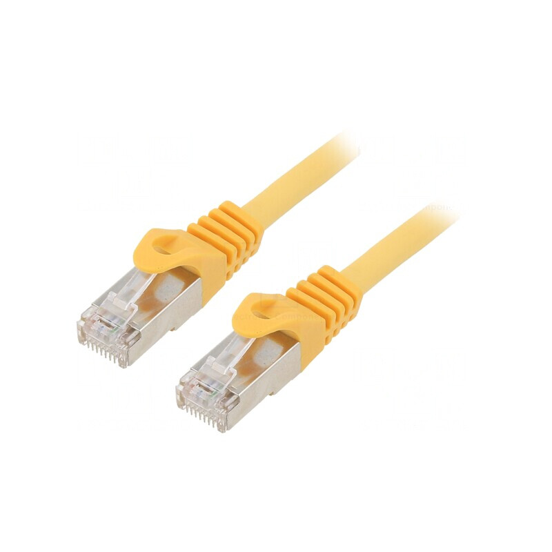 Cablu Patch S/FTP 6a Cu LSZH Galben 5m Cablexpert | Electronic-mag.ro | Componente Electronice