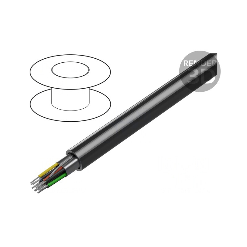 Cablu RS232 5x2x24AWG Ecranat CuPVC | Electronic-mag.ro | Componente Electronice
