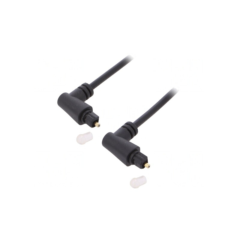 Cablu Toslink 1m Negru Unghiular | Electronic-mag.ro | Componente Electronice