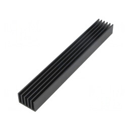 Radiator extrudat cu aripioare negru 150x21x14 mm | Electronic-mag.ro | Componente Electronice