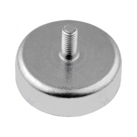 Magnet Fix Ferită 40N Ø25mm Filet M4 | Electronic-mag.ro | Componente Electronice