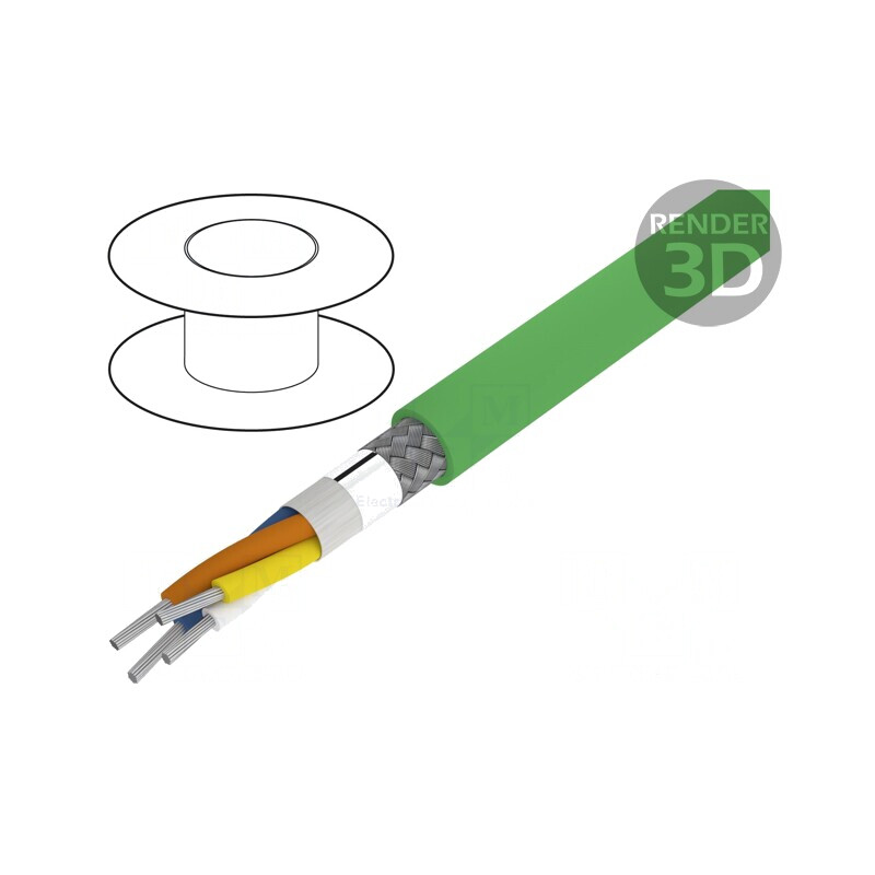Cablu Date HELUKAT PROFInet 2x2x22AWG | Electronic-mag.ro | Componente Electronice