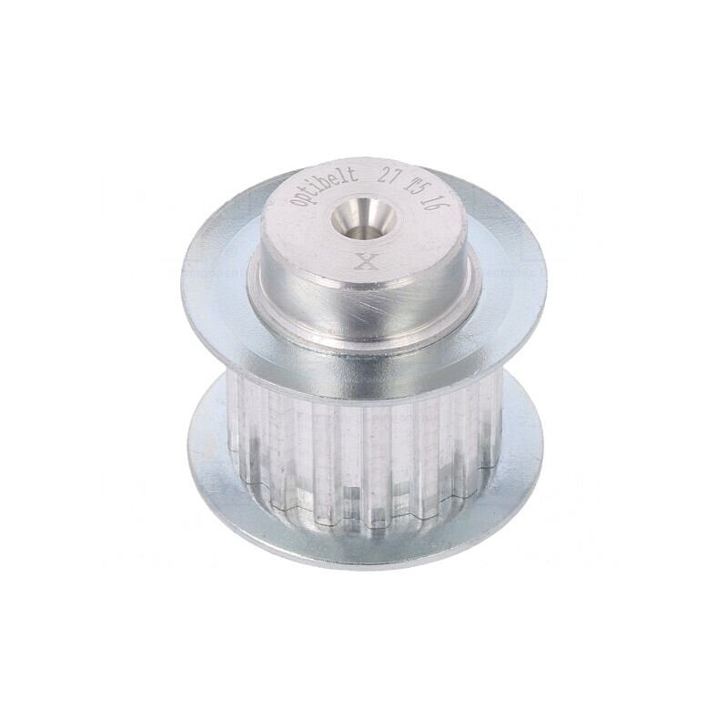 Roată de curea T5 16mm aluminiu | Electronic-mag.ro | Componente Electronice