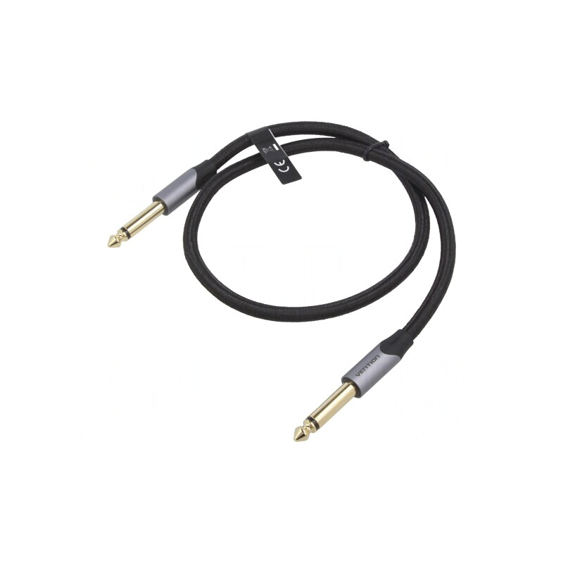 Cablu Audio Jack 6.3mm 2m Aurit PVC | Electronic-mag.ro | Componente Electronice