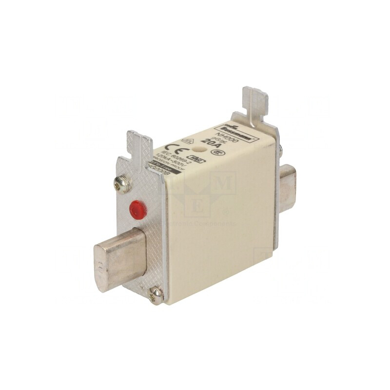 Siguranță gG/gL 20A NH000 500VAC/250VDC | Electronic-mag.ro | Componente Electronice