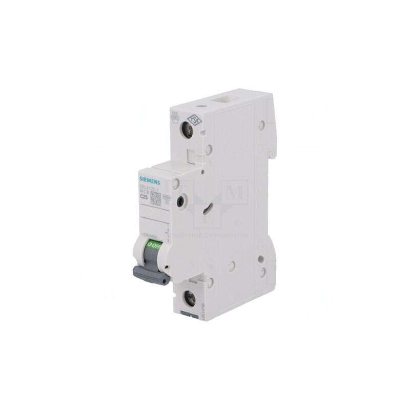 Întrerupător de supracurent 25A 1P 230V C | Electronic-mag.ro | Componente Electronice