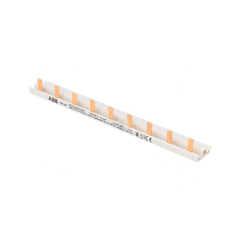 Bară Colectoare 10mm2 1P 690V 63A 9 Moduli | Electronic-mag.ro | Componente Electronice