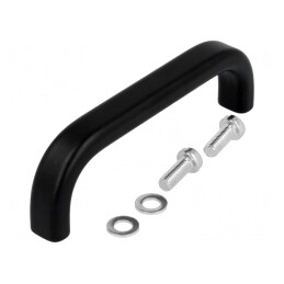 Manetă Aluminiu Neagră 29mm x 96mm x 12mm | Electronic-mag.ro | Componente Electronice