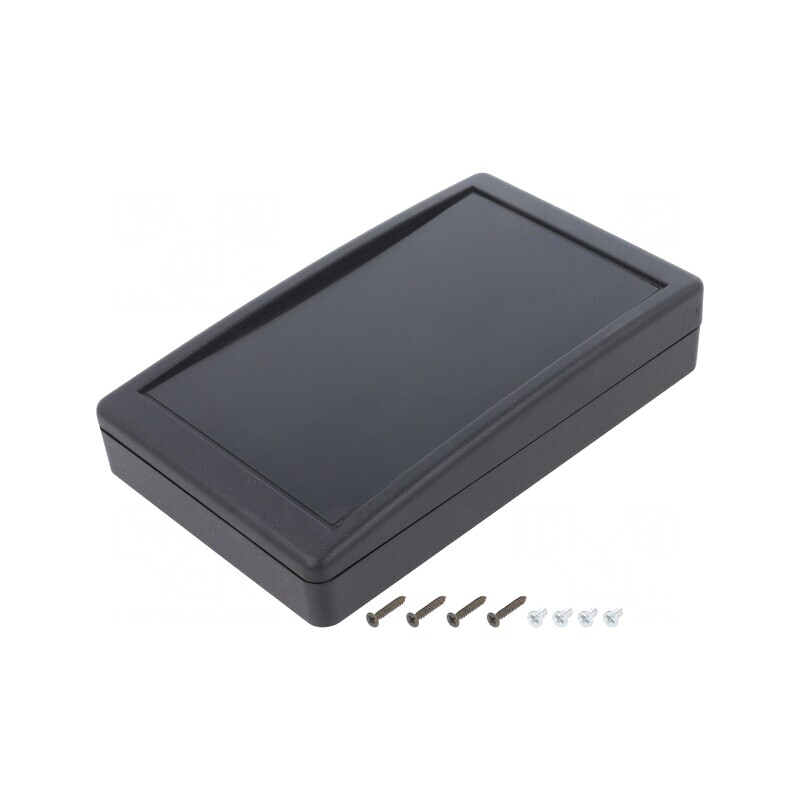 Carcasă desktop ABS neagră 90x144x30mm | Electronic-mag.ro | Componente Electronice