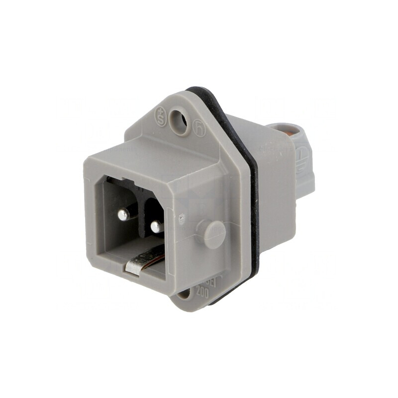 Conector Dreptunghiular ST Soclu Tată 2 PIN Cositorit | Electronic-mag.ro | Componente Electronice