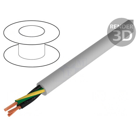 Cablu JZ-500-PUR 3G2.5mm2 neecranat gri 300/500V | Electronic-mag.ro | Componente Electronice