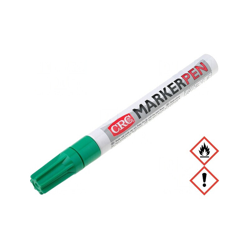 Marker cu Vopsea Verde 3mm Capăt Rotund | Electronic-mag.ro | Componente Electronice