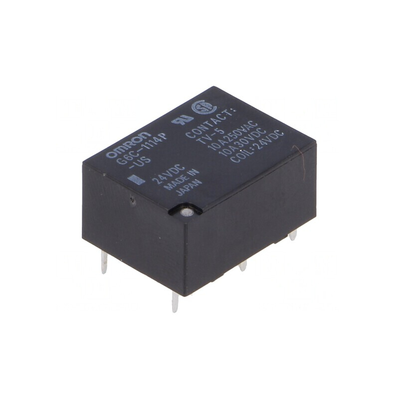 Releu Electromagnetic 24VDC 10A 250VAC SPST-NO | Electronic-mag.ro | Componente Electronice