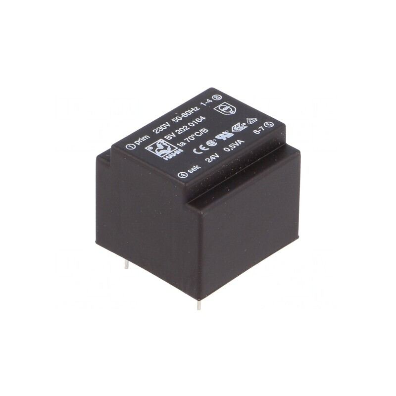 Transformator Encapsulat 0,5VA 230V 24V PCB | Electronic-mag.ro | Componente Electronice Transformator Encapsulat 0,5VA 230V 24V PCB | Electronic-mag.ro | Componente Electronice