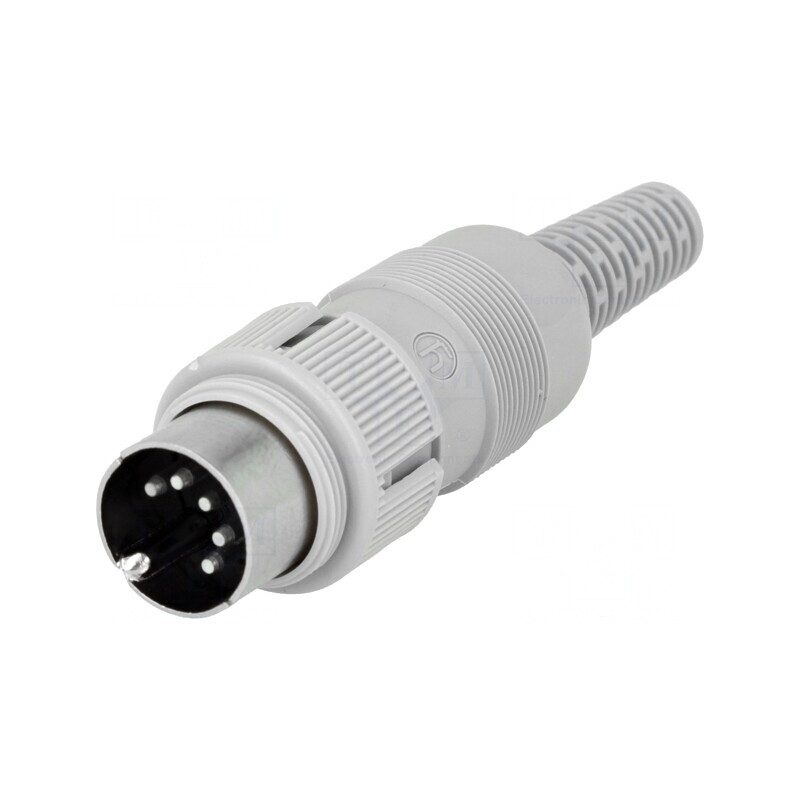 Mufă DIN 5 Pin 180° pe Cablu | Electronic-mag.ro | Componente Electronice