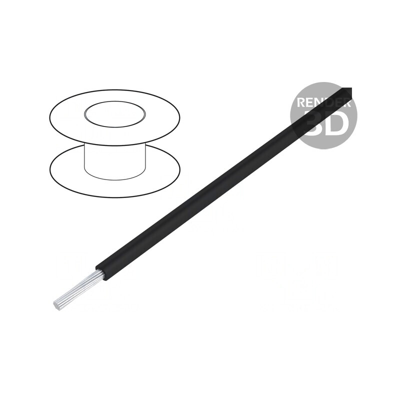 Cablu electric siliconic 1x2,5mm2 negru 600V | Electronic-mag.ro | Componente Electronice