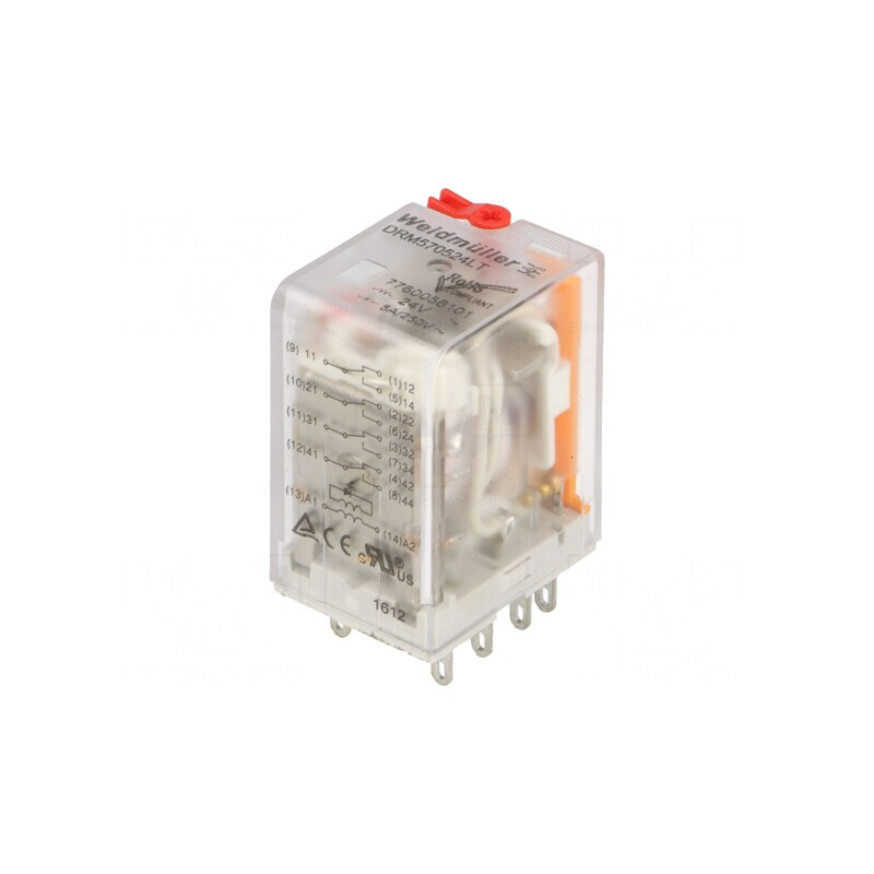 Releu Electromagnetic 4PDT 24VAC 5A | Electronic-mag.ro | Componente Electronice