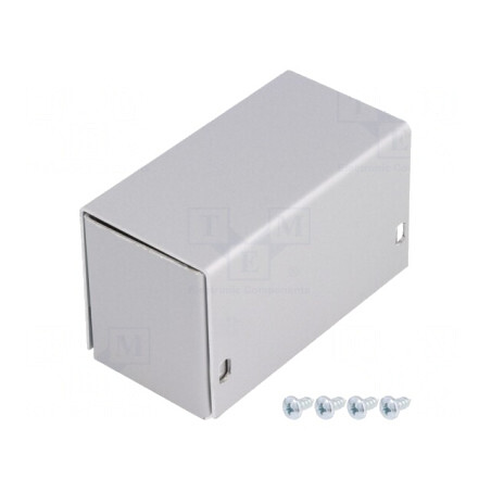 Carcasă universală aluminiu gri 38x72x43mm | Electronic-mag.ro | Componente Electronice