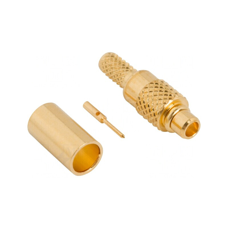 Mufă MMCX Tată Drept 50Ω PTFE Aurit | Electronic-mag.ro | Componente Electronice