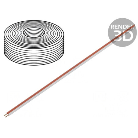 Cablu Testare 2x0,2mm2 Cu PVC Alb/Roșu 500V | Electronic-mag.ro | Componente Electronice