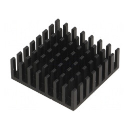 Radiator Aluminiu Negru 29x29x10mm | Electronic-mag.ro | Componente Electronice