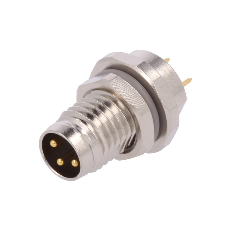 Conector M8 Tată 3P IP67 60V 2.5-4mm | Electronic-mag.ro | Componente Electronice
