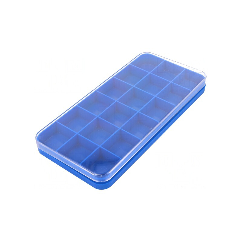Container cu Partiții Albastru Transparent | Electronic-mag.ro | Componente Electronice