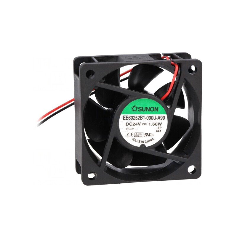 Ventilator axial 24VDC 60x60x25mm 39,7m3/h | Electronic-mag.ro | Componente Electronice