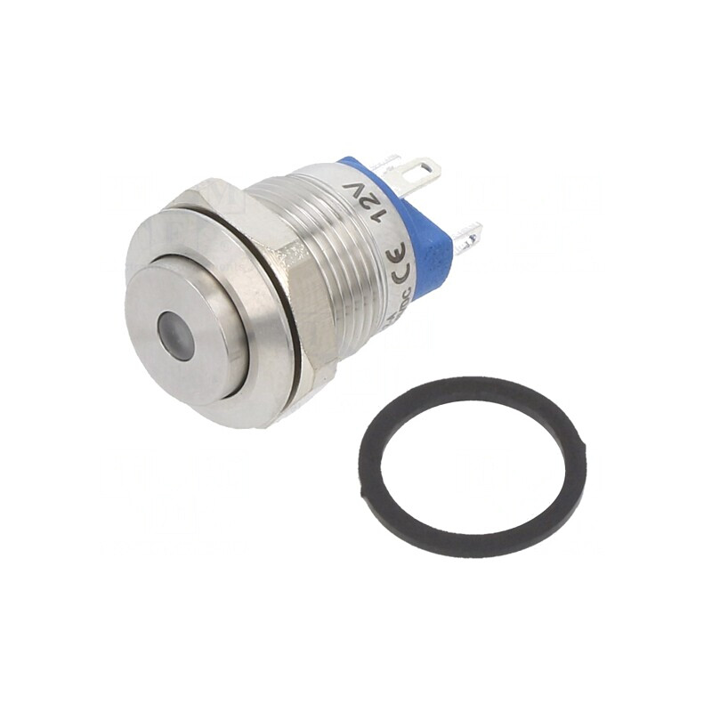 Comutator anti-vandal galben 2A 36V IP65 | Electronic-mag.ro | Componente Electronice