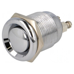 Comutator Anti-Vandalism Ø19mm 2A/250VAC IP40 | Electronic-mag.ro | Componente Electronice
