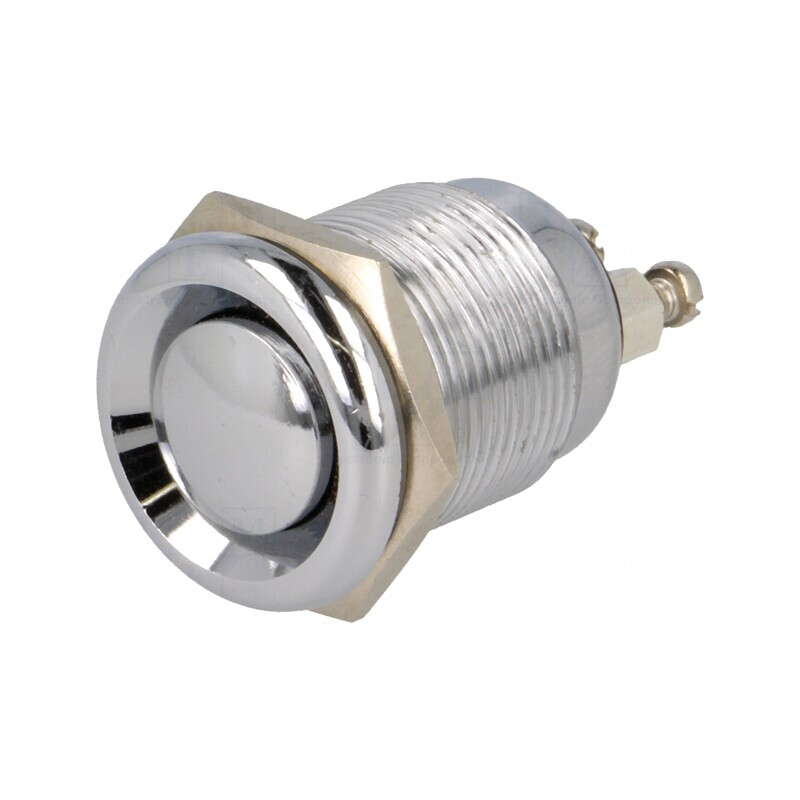 Comutator Anti-Vandalism Ø19mm 2A/250VAC IP40 | Electronic-mag.ro | Componente Electronice