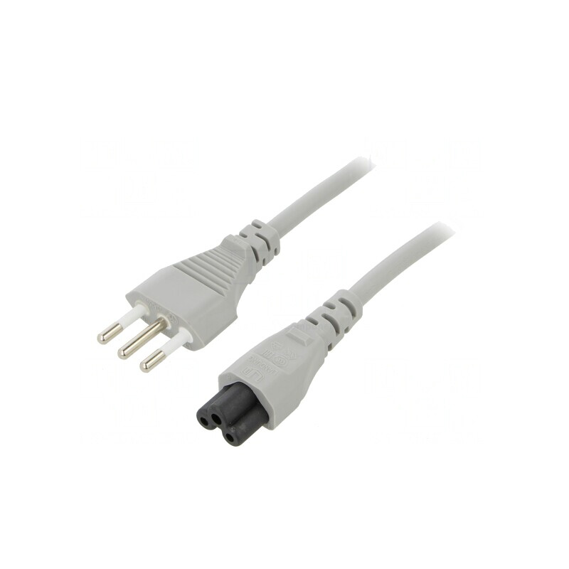 Cablu Alimentare IEC C5 PVC 3m 10A | Electronic-mag.ro | Componente Electronice