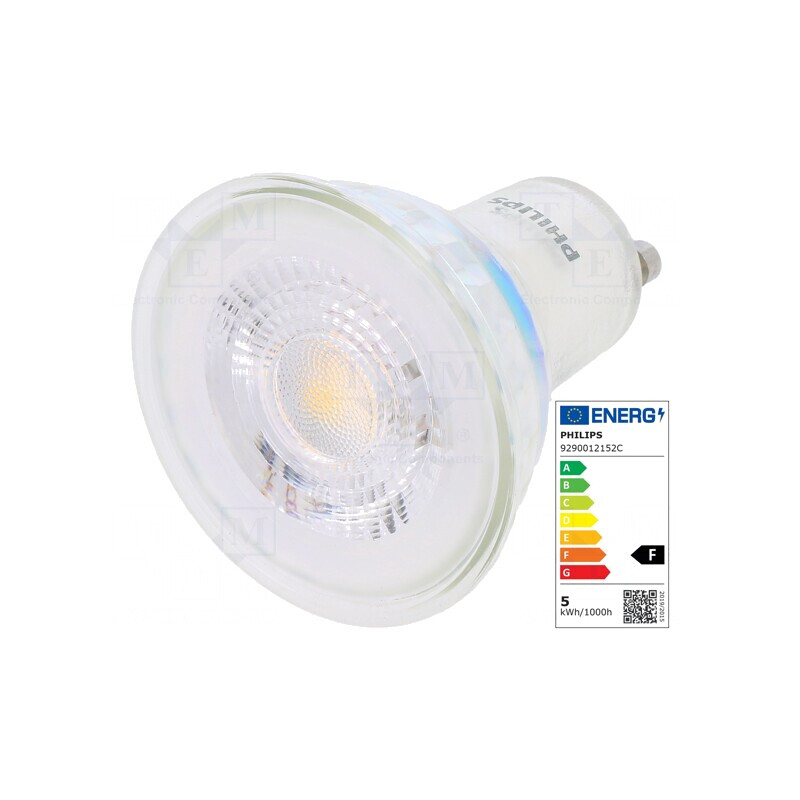 Lampă LED GU10 Alb Cald 4,6W 2700K 355lm | Electronic-mag.ro | Componente Electronice