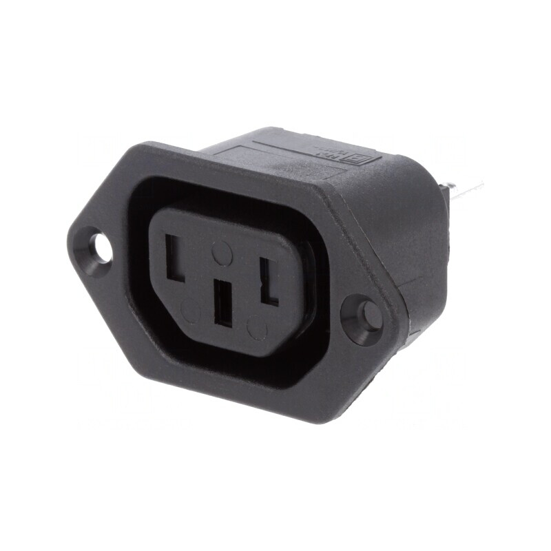Conector Alimentare AC Soclu Mamă 10A 250V | Electronic-mag.ro | Componente Electronice