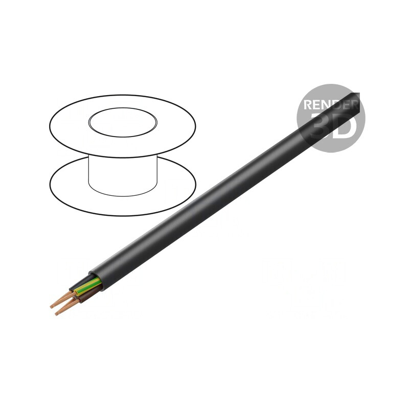 Cablu Electric Negru 4G2,5mm2 Cu LSZH 450V/750V | Electronic-mag.ro | Componente Electronice