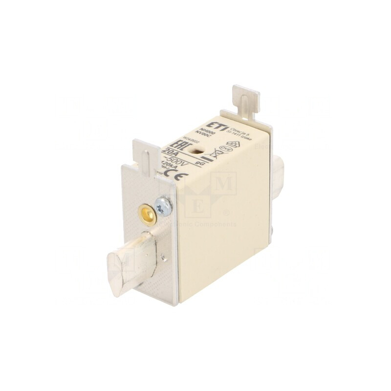 Siguranță ceramică industrială gG 20A 500VAC NH000 | Electronic-mag.ro | Componente Electronice