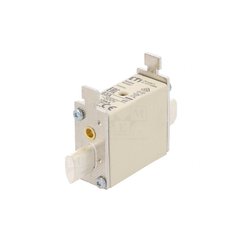 Siguranță Industrială Ceramică gG 63A 500VAC NH000 | Electronic-mag.ro | Componente Electronice