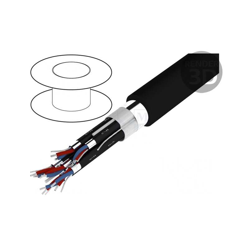 Cablu Difuzor HELUSOUND 6x2x0,22mm2 Negru | Electronic-mag.ro | Componente Electronice