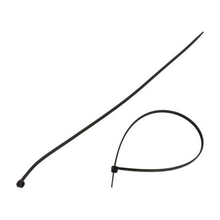 Colier de strângere 300mm x 3,6mm poliamidă neagră | Electronic-mag.ro | Componente Electronice