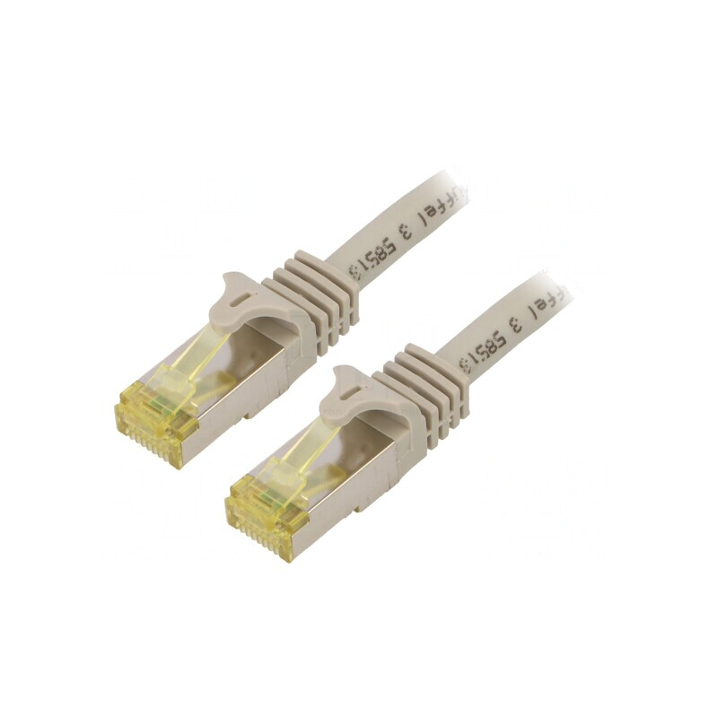Patch Cord Ethernet S/FTP Cat6a LSZH Gri 2m | Electronic-mag.ro | Componente Electronice