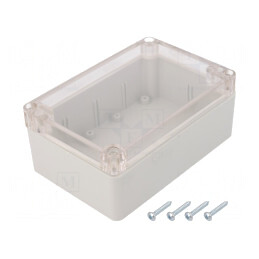 Carcasă universală ABS gri IP65 90x135x55mm | Electronic-mag.ro | Componente Electronice