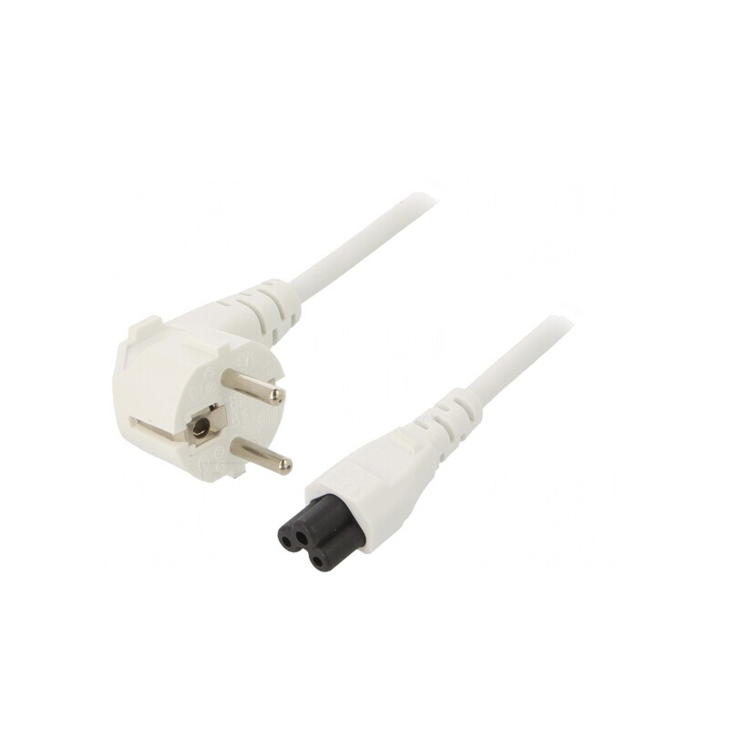 Cablu Alimentare Unghiular 3x0,75mm2 CEE 7/7 la IEC C5 | Electronic-mag.ro | Componente Electronice