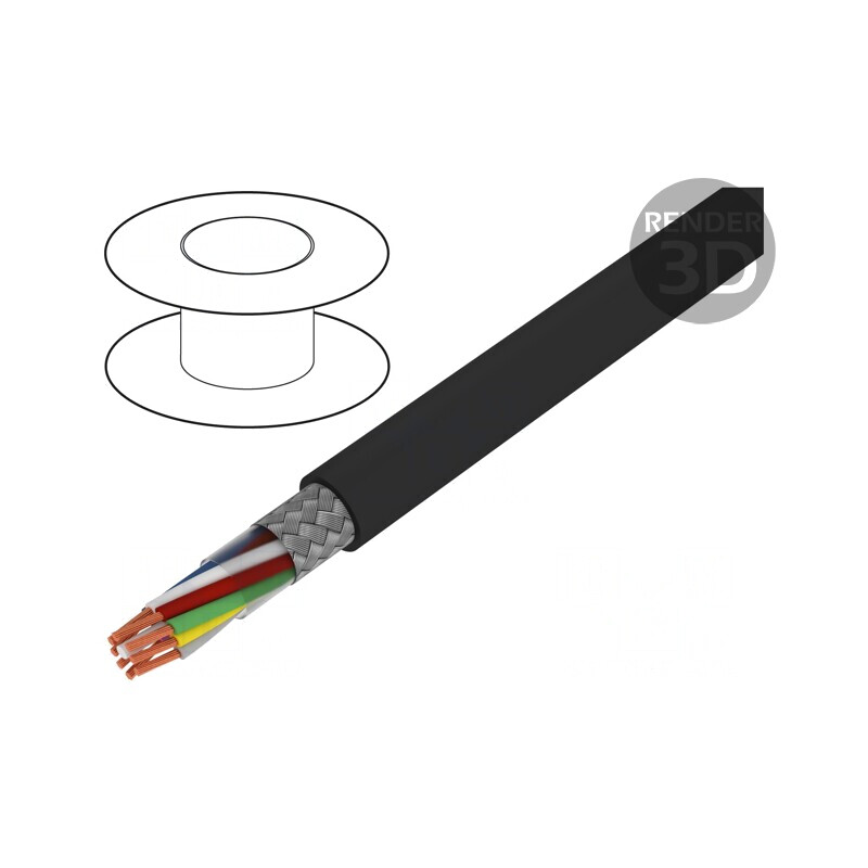 Cablu Ecranat Li-2YCYv 4x2x0,5mm2 Cupru Cositorit | Electronic-mag.ro | Componente Electronice