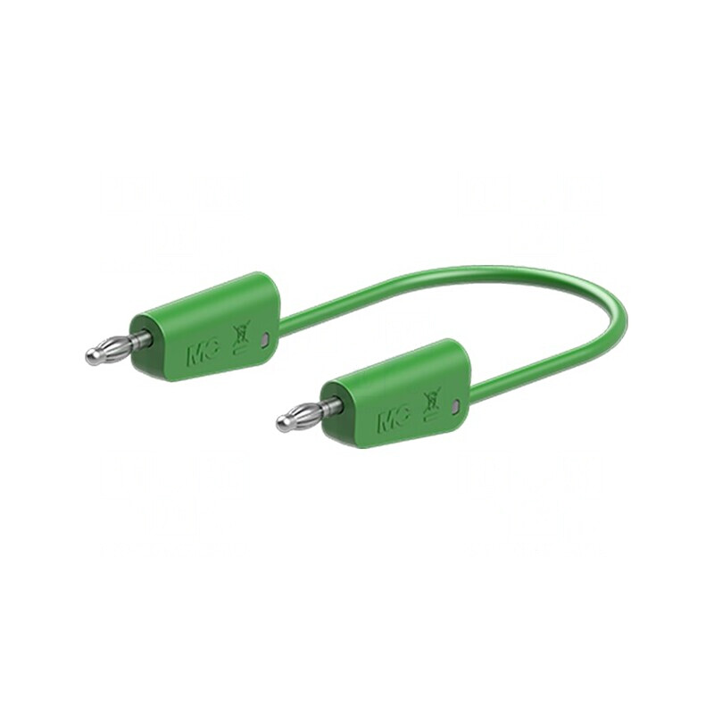 Cablu de Măsurare Verde 0,5m 60VDC 30VAC 19A | Electronic-mag.ro | Componente Electronice