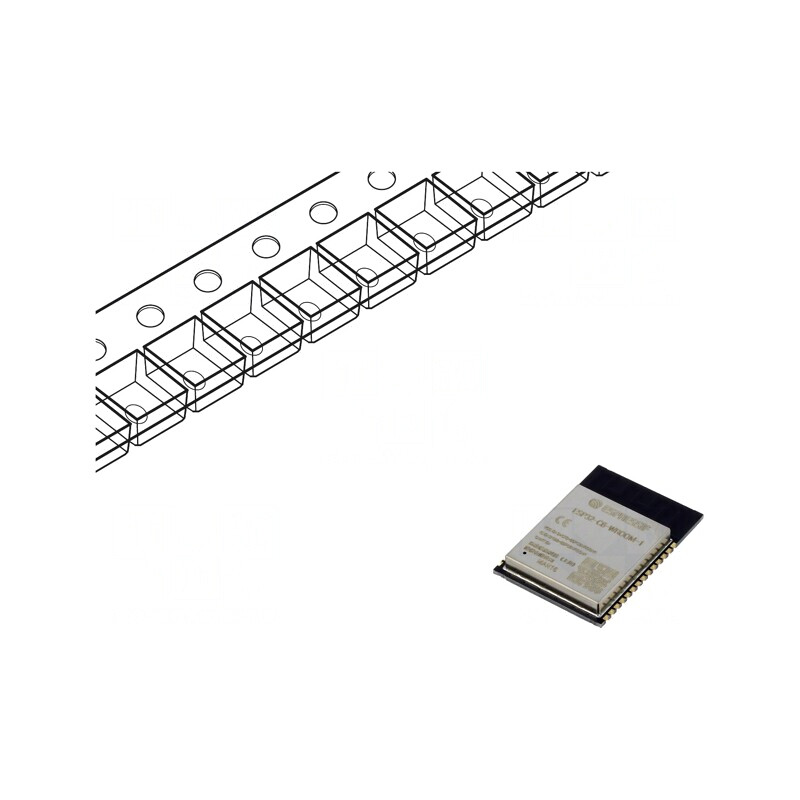Modul IoT Bluetooth Low Energy WiFi PCB SMD 18x25.5x3.1mm | Electronic-mag.ro | Componente Electronice