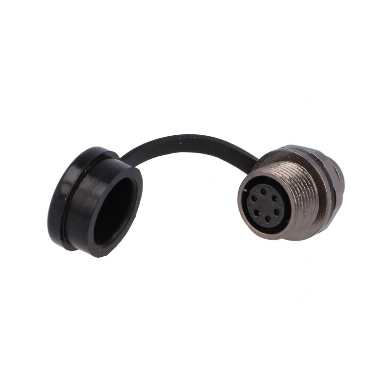 Soclu ST12 mamă 6 PIN IP67 5A 125V | Electronic-mag.ro | Componente Electronice